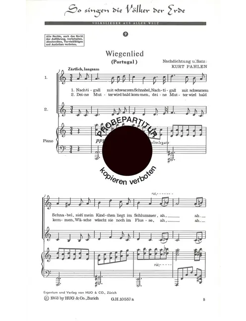 So singen die Völker der Erde 9